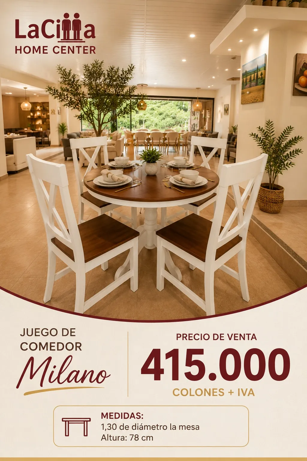 Juego de comedor Milano