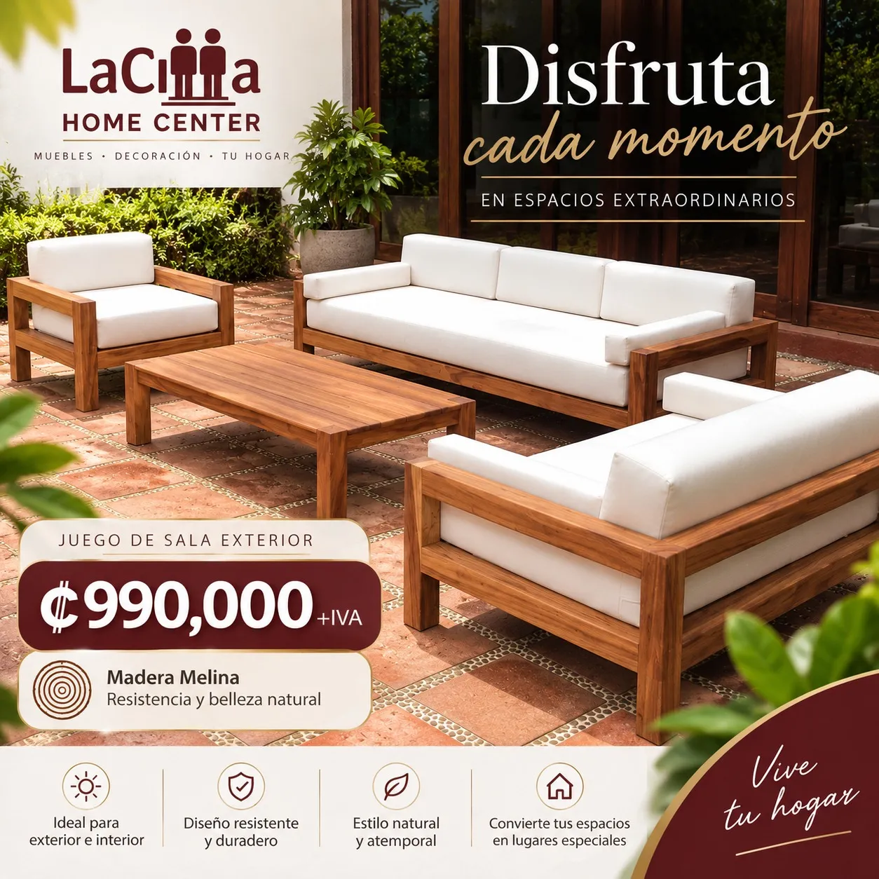 Juego de terraza