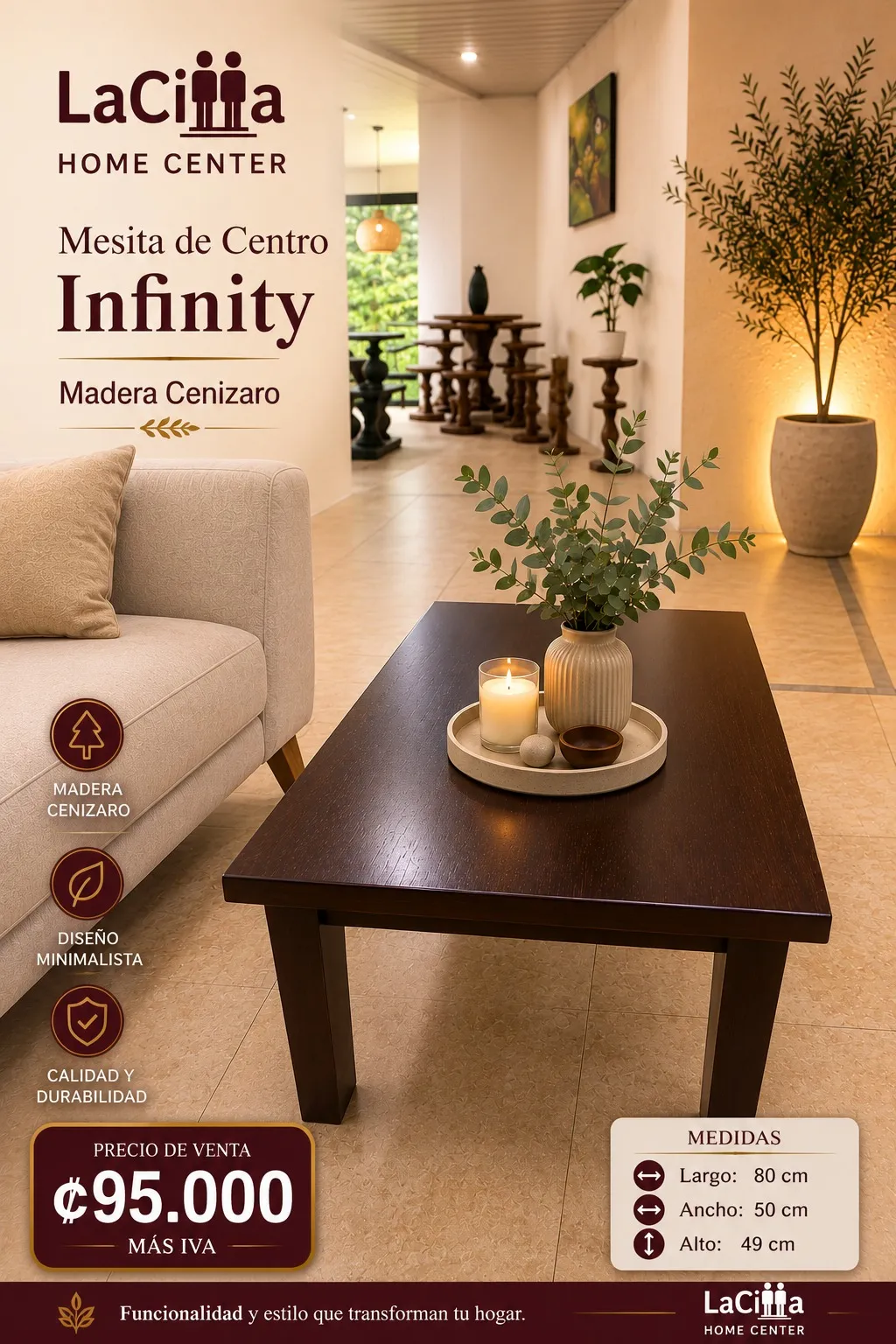 Mesita de Centro Infinity