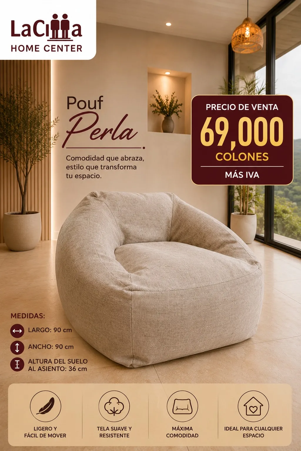 Pouf Perla